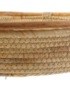 Centre de Table DKD Home Decor 42 x 42 x 8 cm Naturel Marron Tropical 2