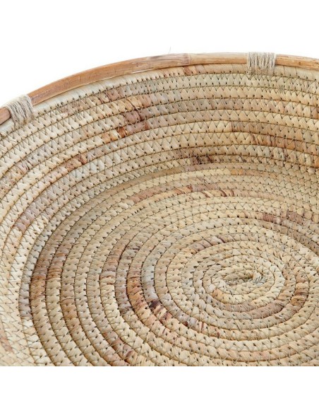 Centre de Table DKD Home Decor 42 x 42 x 8 cm Naturel Marron Tropical