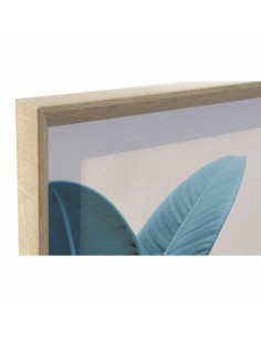 Cadre DKD Home Decor Tropical Feuille d'une plante 45 x 3,5 x 60 cm (4 Unités) 2