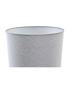 Lampe de bureau DKD Home Decor Toile Céramique Gris Blanc (38 x 38 x 58 cm) 2