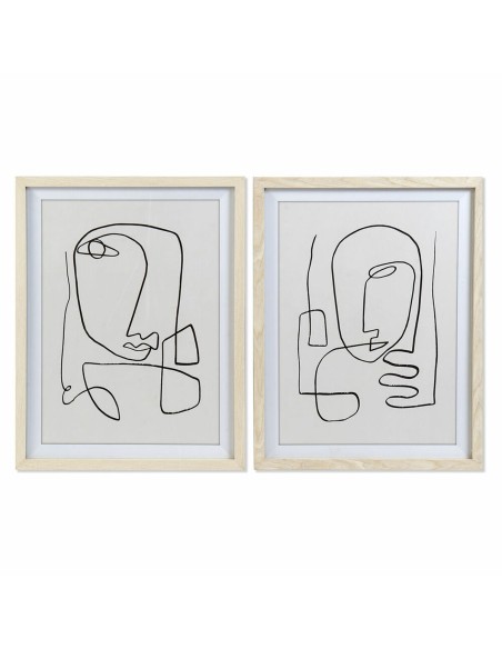 Cadre DKD Home Decor Abstrait Moderne (55 x 2 x 70 cm) (2 Unités)