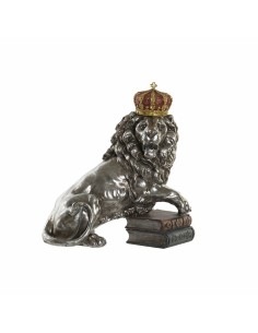 Figurine Décorative DKD Home Decor Argenté Lion Résine (42 x 25 x 45 cm)
