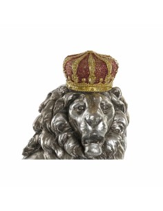 Figurine Décorative DKD Home Decor Argenté Lion Résine (42 x 25 x 45 cm) 2