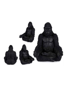 Figurine Décorative Gorille Noir 19 x 26,5 x 22 cm