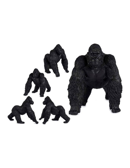Figurine Décorative Gorille Noir Résine (30 x 36 x 45 cm)