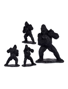 Figurine Décorative Gorille Noir Résine (25,5 x 56,5 x 43,5 cm)