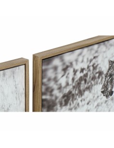 Cadre DKD Home Decor 92,5 x 3,5 x 32 cm Colonial Jungle (3 Pièces) 2