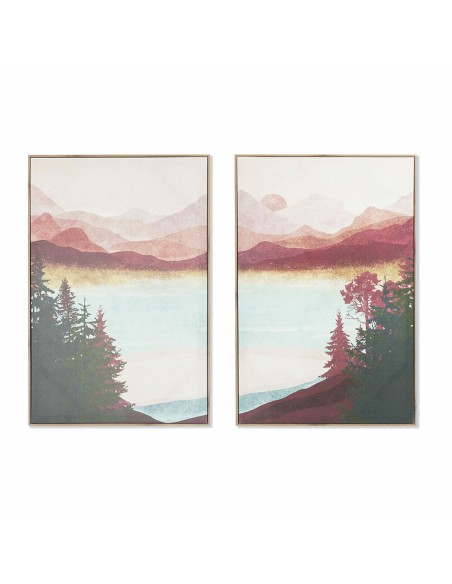 Cadre DKD Home Decor Eau (60 x 3 x 90 cm) (2 Unités)