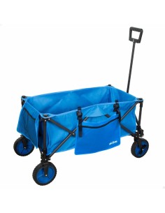Chariot Multi-usages Aktive Bleu Noir Polyester PVC Acier 88 x 108 x 47 cm Pliable Plage
