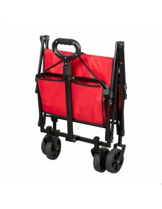 Chariot Multi-usages Aktive Rouge Polyester Acier 65 x 94 x 40 cm Pliable Plage 2