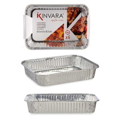 Lot de plateaux pour aliments Kinvara 17234 Jetable 12 Unités
