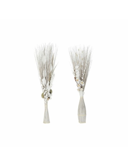 Branche DKD Home Decor 8424001847457 Fleurs Naturel Marron Blanc Fleur séchée (40 x 40 x 150 cm) (2 Unités)