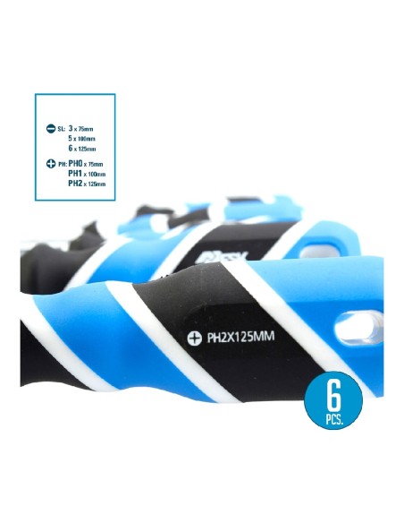 Jeu de tournevis Ferrestock (6 pcs)