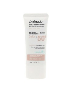 Crème Solaire Anti-Tâches Multi-Protection Color Babaria Solar Multiproteccion SPF 50+ 50 ml