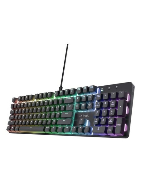 Clavier pour jeu Trust GXT 871 Zora Noir Multicouleur QWERTY Qwerty US