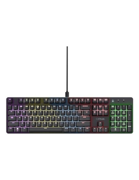 Clavier pour jeu Trust GXT 871 Zora Noir Multicouleur QWERTY Qwerty US