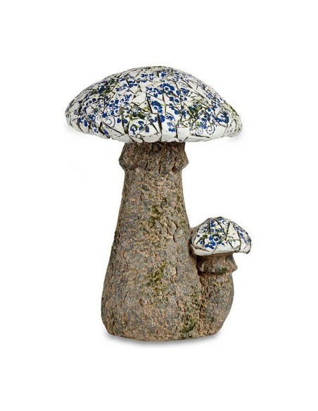 Figure décorative de jardin Ibergarden ZD18064 Polyrésine Mosaïque Champignon 29 x 44 x 32 cm