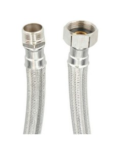 Tuyau Fontastock Acier inoxydable AISI 304 EPDM Prise Mâle  1/2"- Prise Femelle 3/4" 25 cm