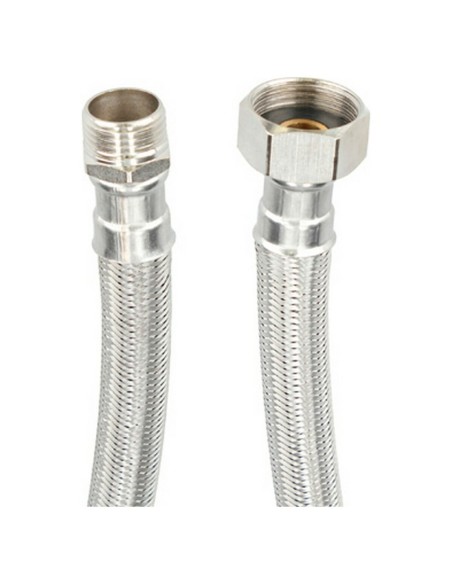 Tuyau Fontastock Acier inoxydable AISI 304 EPDM Prise Mâle  1/2"- Prise Femelle 3/4" 25 cm
