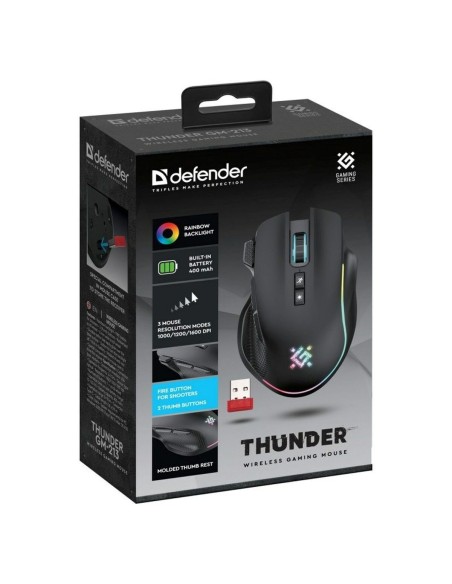Souris Gaming Defender GM-213 THUNDER Noir