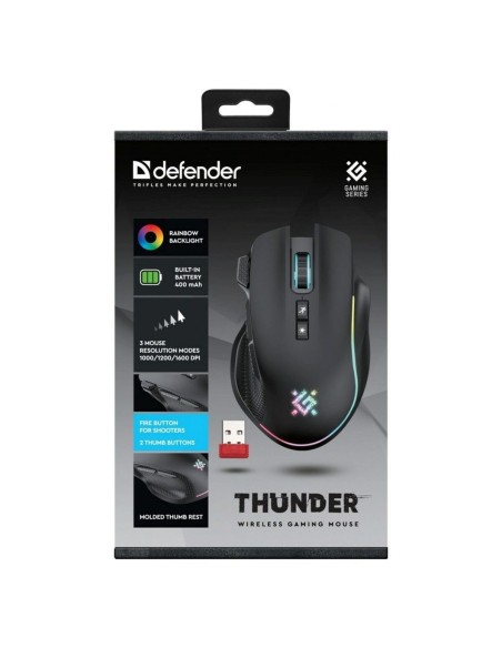 Souris Gaming Defender GM-213 THUNDER Noir