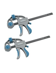 Serre joint une main Ferrestock Acier Plastique (2 pcs)