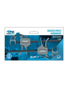 Serre joint une main Ferrestock 215 mm Acier Plastique (2 pcs) 2