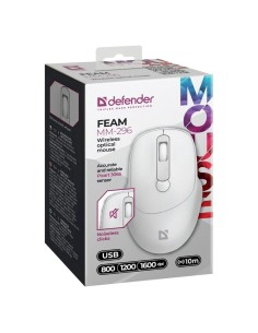 Souris sans-fil Defender MM-296 RF Blanc 2