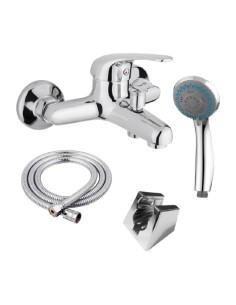 Ensemble d'accessoires Fontastock Bain/Douche Zinc