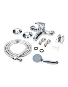 Ensemble d'accessoires Fontastock Bain/Douche Zinc 2