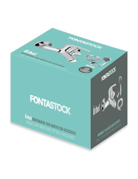 Ensemble d'accessoires Fontastock Bain/Douche Zinc