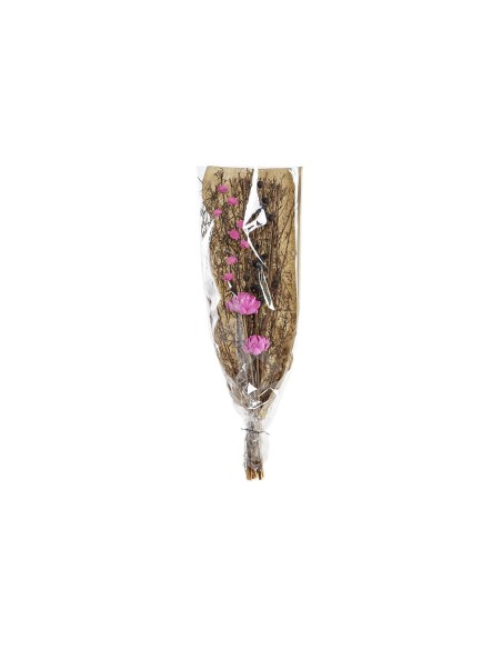 Branche DKD Home Decor Rose Marron Blanc Fleur séchée (2 Unités) (30 x 30 x 65 cm)