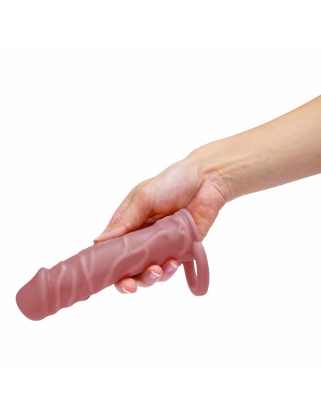 Manchon de pénis Size Up Marron Viande Ø 4 cm 15,2 cm