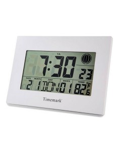 Horloge Murale avec Thermomètre Timemark Blanc (24 x 17 x 2 cm)