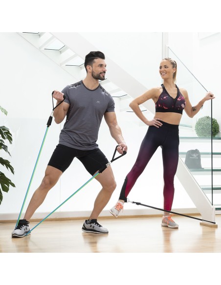 Set de Bandes de Résistance avec Accessoires et Guide d´Entraînement Tribainer InnovaGoods 3 Unités