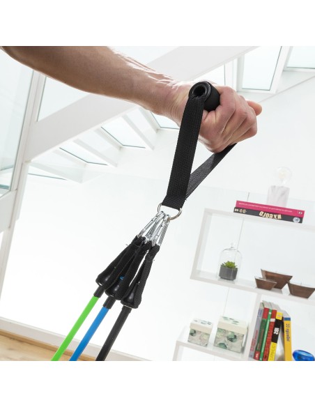 Set de Bandes de Résistance avec Accessoires et Guide d´Entraînement Tribainer InnovaGoods 3 Unités