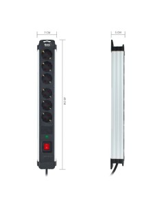 Multiprise 6 Prises avec Interrupteur TM Electron 230 V 2