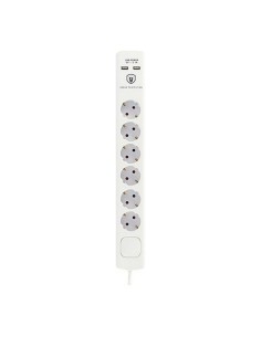 Multiprise 6 Prises avec Interrupteur TM Electron 230 V