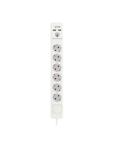 Multiprise 6 Prises avec Interrupteur TM Electron 230 V