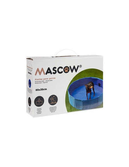 Piscine Démontable Mascow TOY210715S Bleu 80 x 20 x 80 cm Animaux de compagnie