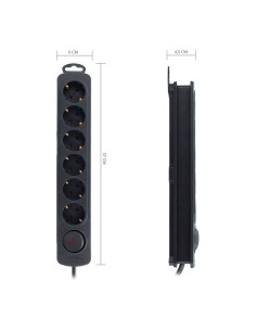 Multiprise 6 Prises avec Interrupteur TM Electron 250 V 2