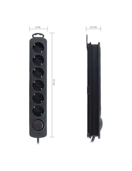 Multiprise 6 Prises avec Interrupteur TM Electron 250 V