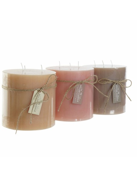 Bougie DKD Home Decor (3 pcs) (12 x 12 x 12 cm)