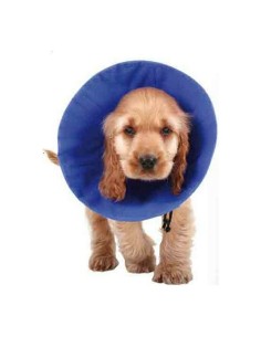 Collier de protection Isabelino pour chiens KVP EZ Soft Bleu (14-31 cm)