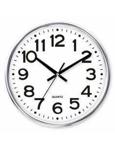 Horloge Murale Timemark Argenté 34 x 34 cm
