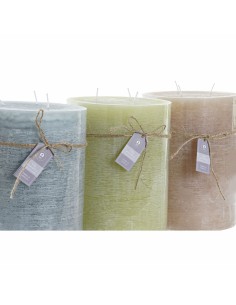 Bougie DKD Home Decor Vanille Cire (3) (3 Pièces) 2