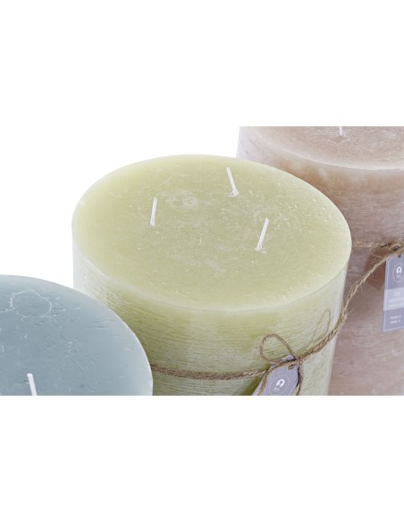 Bougie DKD Home Decor Vanille Cire (3) (3 Pièces)