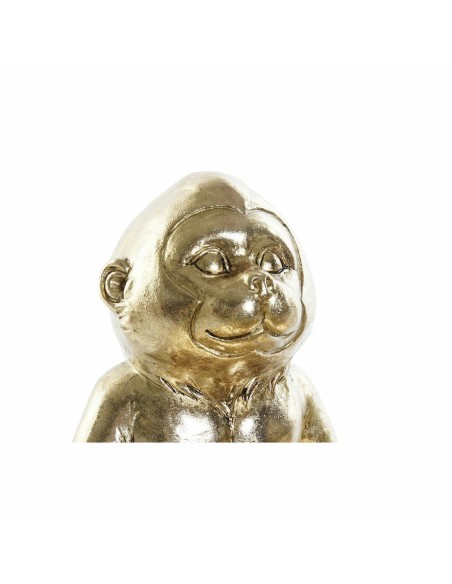 Figurine Décorative DKD Home Decor Doré Colonial Feuille d'une plante 23 x 20,4 x 14,8 cm