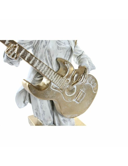 Figurine Décorative DKD Home Decor 37 x 25 x 50 cm Doré Blanc Musicien