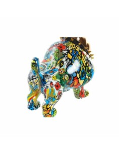 Figurine Décorative DKD Home Decor 21 x 16 x 20,5 cm Doré Bulldog Multicouleur 2